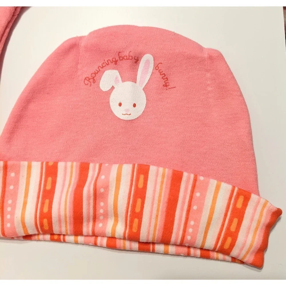 Babies Alley Infant Baby Girls 4 Piece Bunny Layette Set Size 0-6 Months New